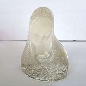 Viking Glass Mother Mary Madonna Figure